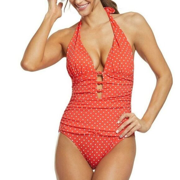 New. Lauren Ralph Lauren dot swimsuit. 6. Retails $139 - Picture 4 of 10